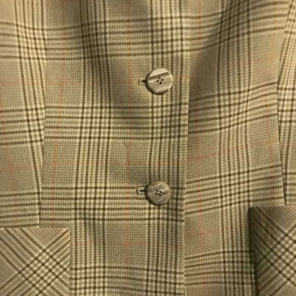Vintage Plaid Beige Blazer | Le Suit | NWT - Picture 5 of 5